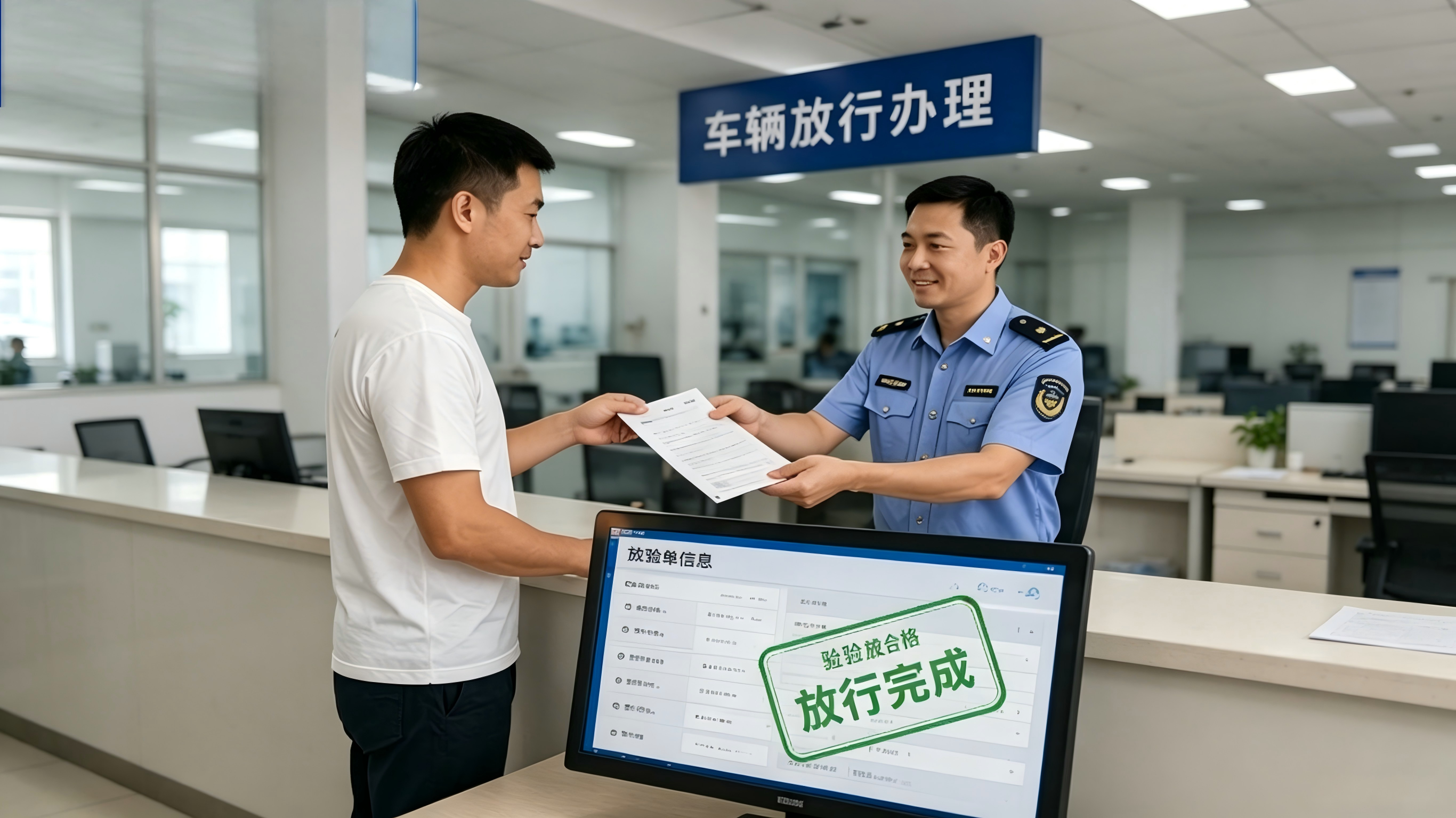车辆放行